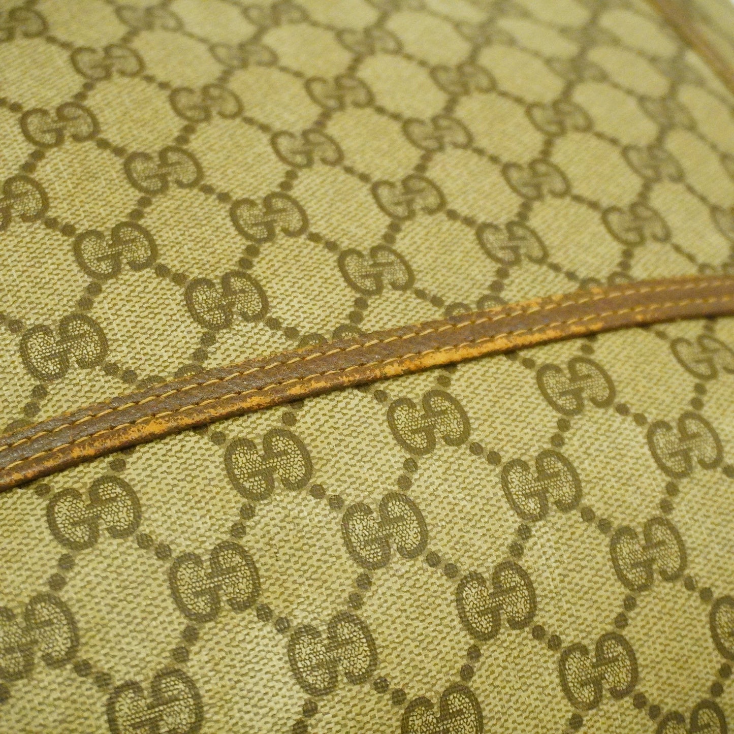 GUCCIAuth Sherry Line Tote Bag 39 02 003 Women's GG Supreme Beige