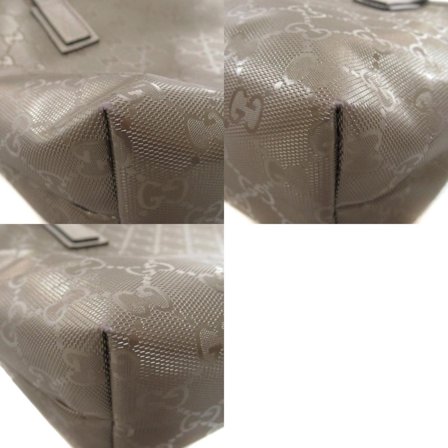 Gucci 211138 Imprimate Tote Bag PVC Leather Ladies