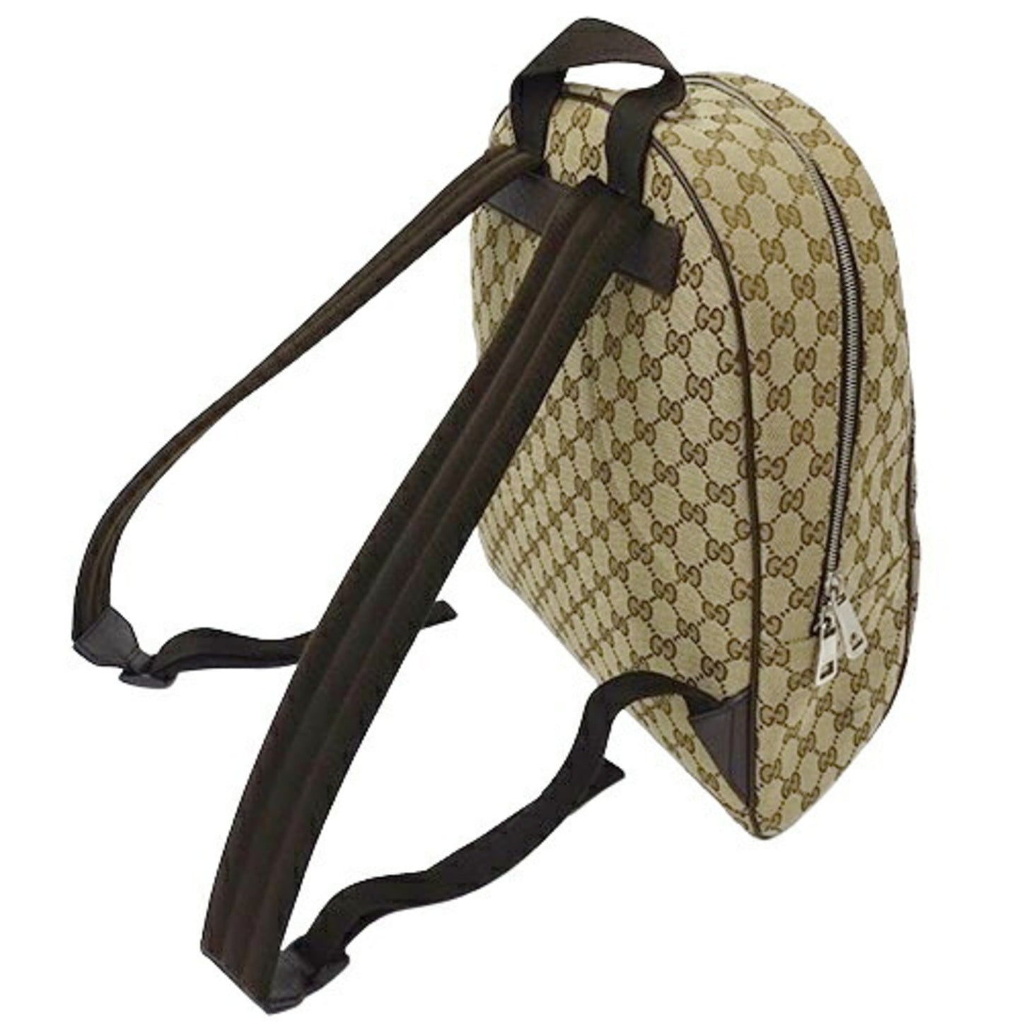 Gucci Bag ladies men's backpack GG canvas brown beige 449906