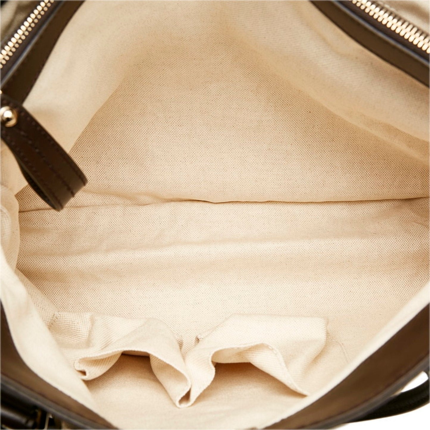 Gucci GG Canvas Suki Tote Bag Shoulder 296835 Beige Brown Leather Ladies Gucci