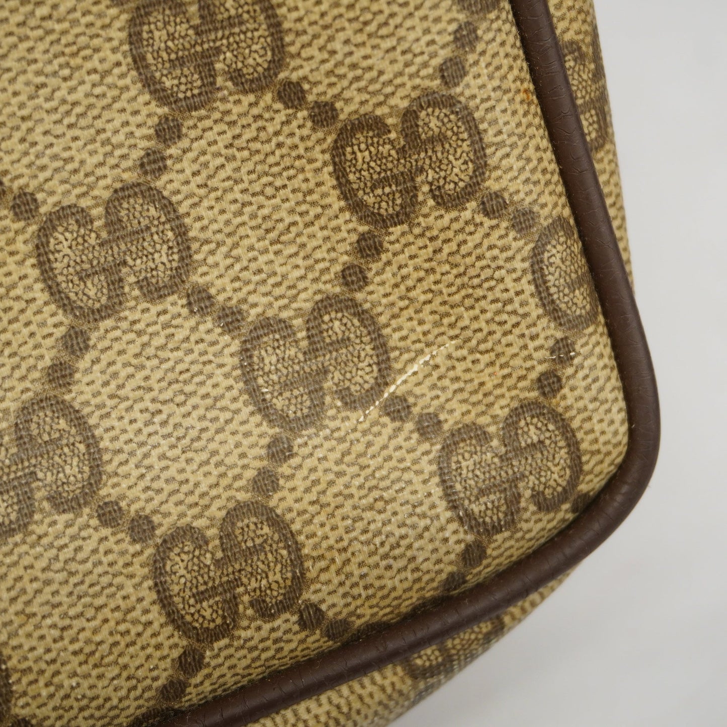 Gucci Clutch Bag 89.01.044 Women's GG Supreme Clutch Bag Beige,Brown