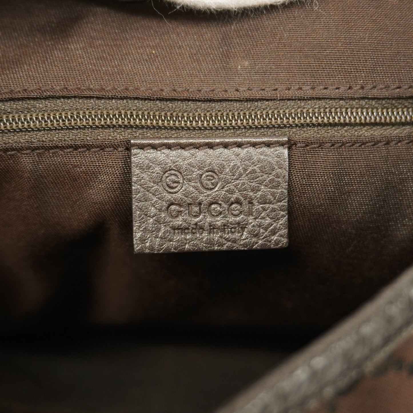 Gucci Shoulder Bag GG Nylon 143743 Women's Nylon Brown
