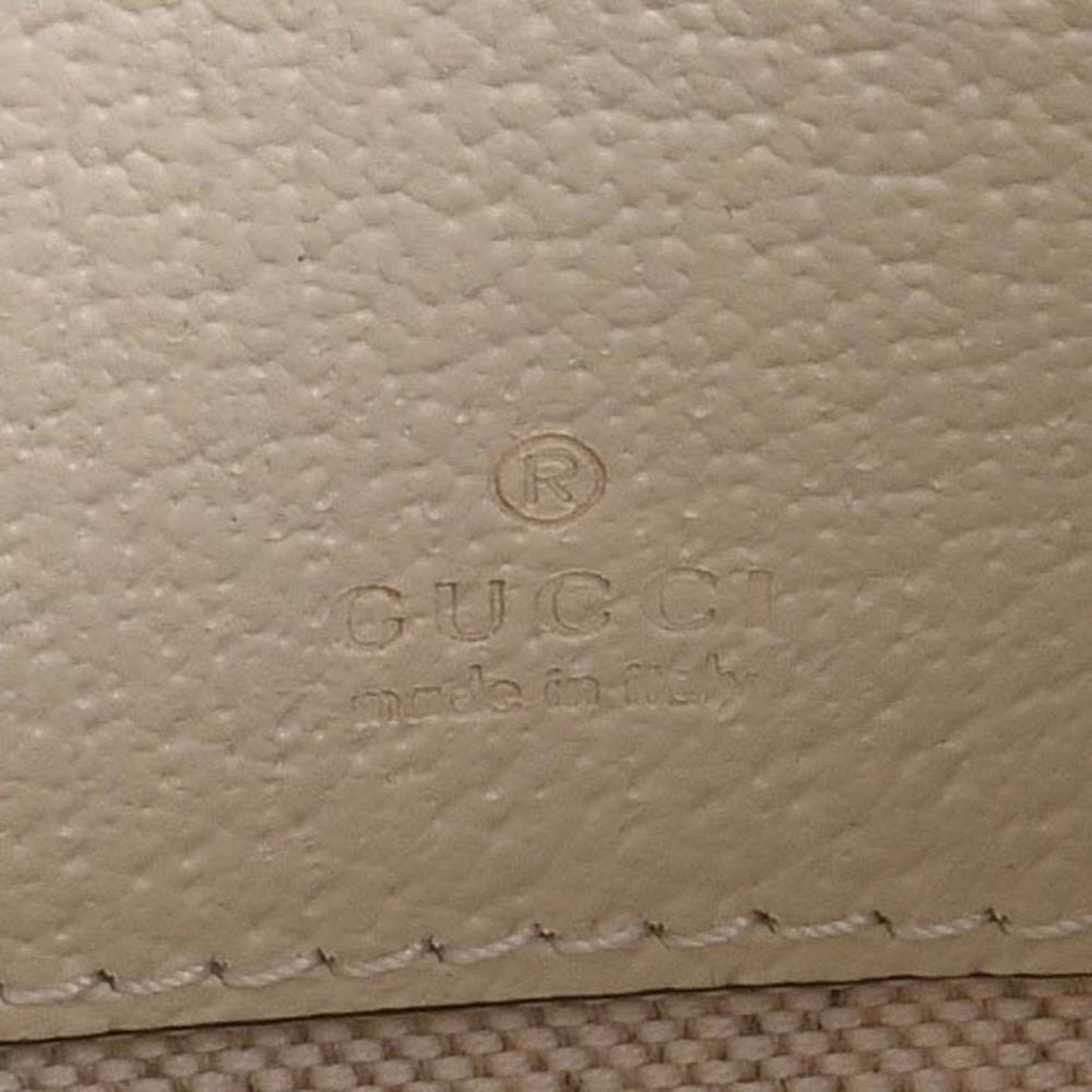 GUCCI GG Supreme Half Moon Shape Animal Print One Shoulder Bag 726843 Beige White Women's