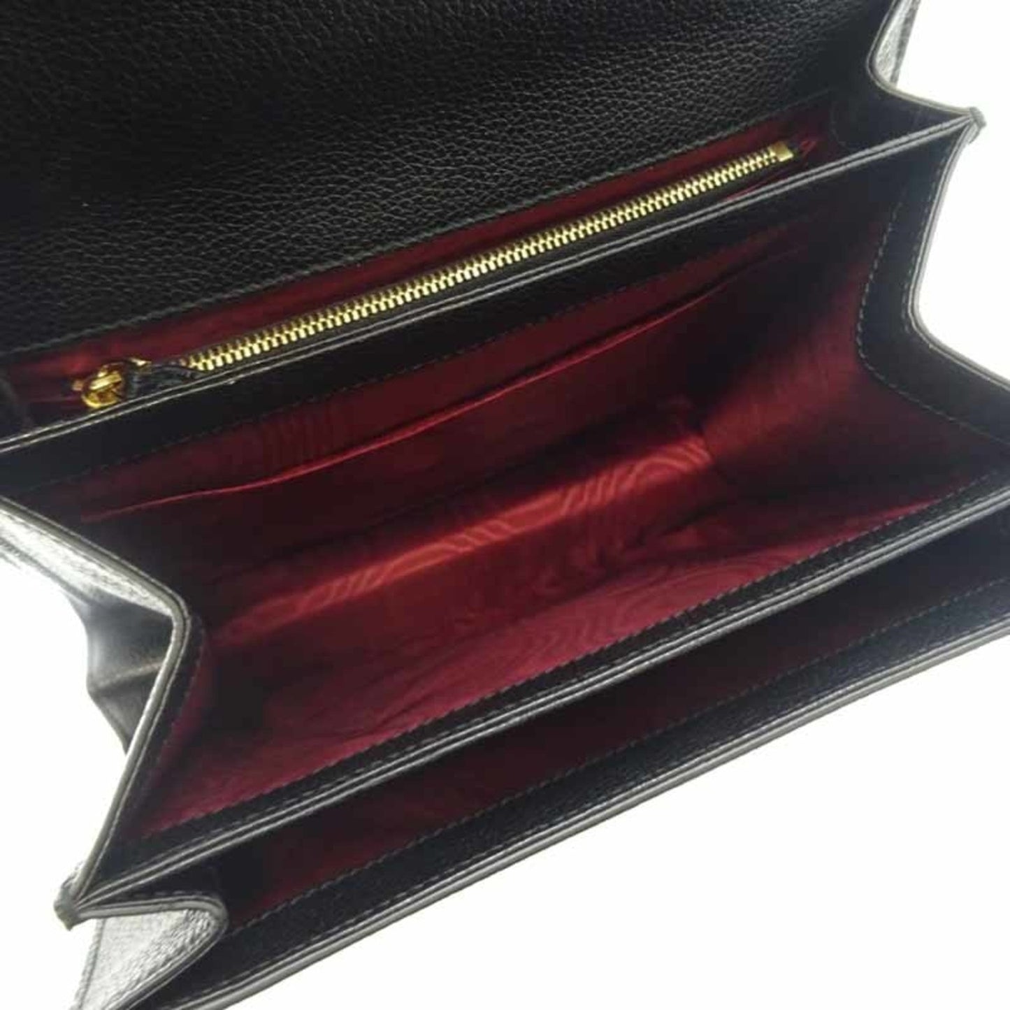 Gucci Zumi Small Women's Shoulder Bag 576388 Leather Black