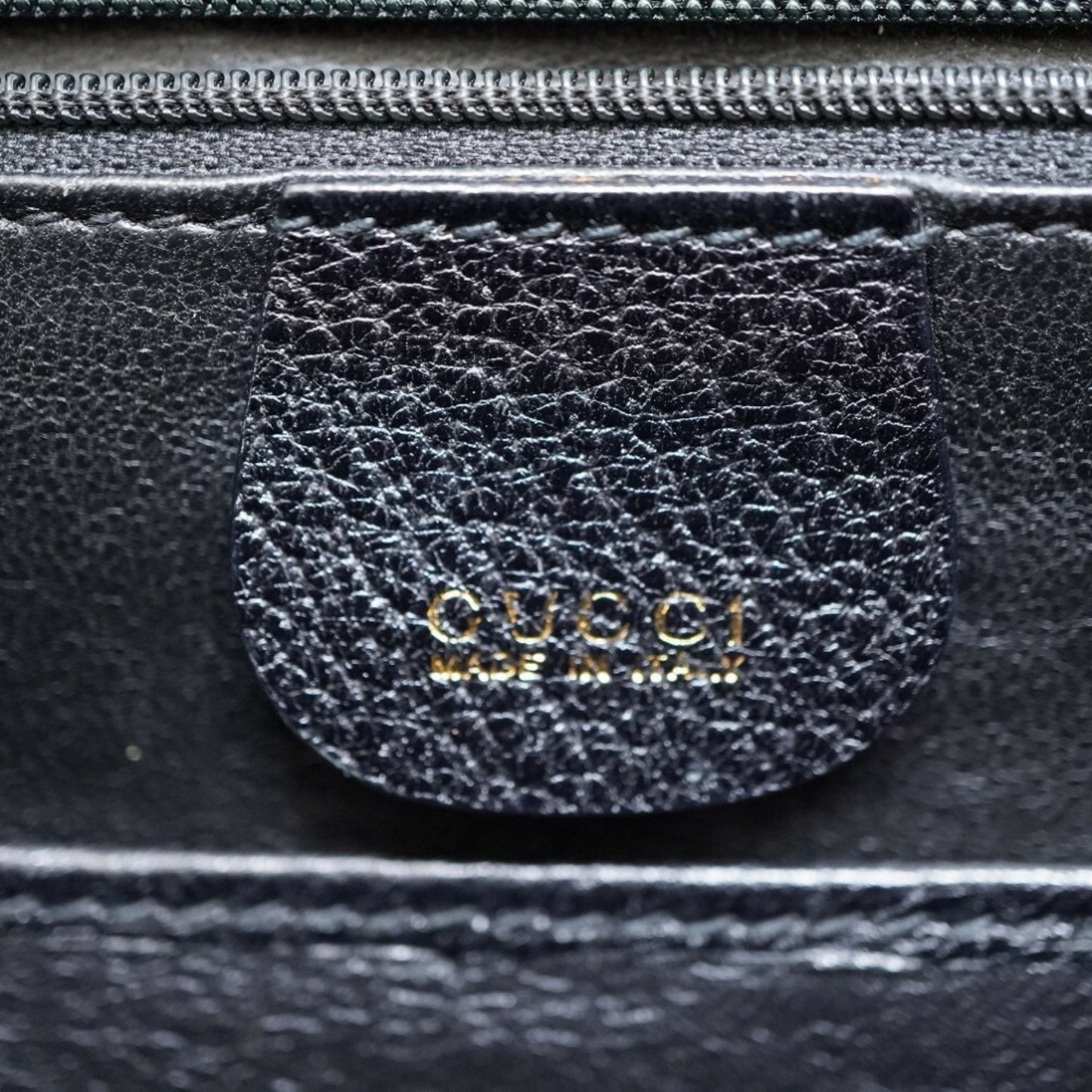 Gucci bamboo shoulder hand Bag leather black