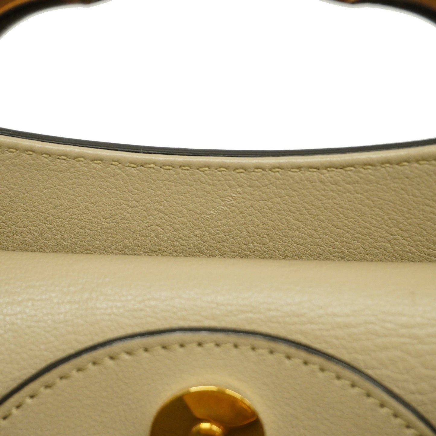 Gucci Bamboo Diana 660195 Women's Leather HandBag,Shoulder Bag Grayish