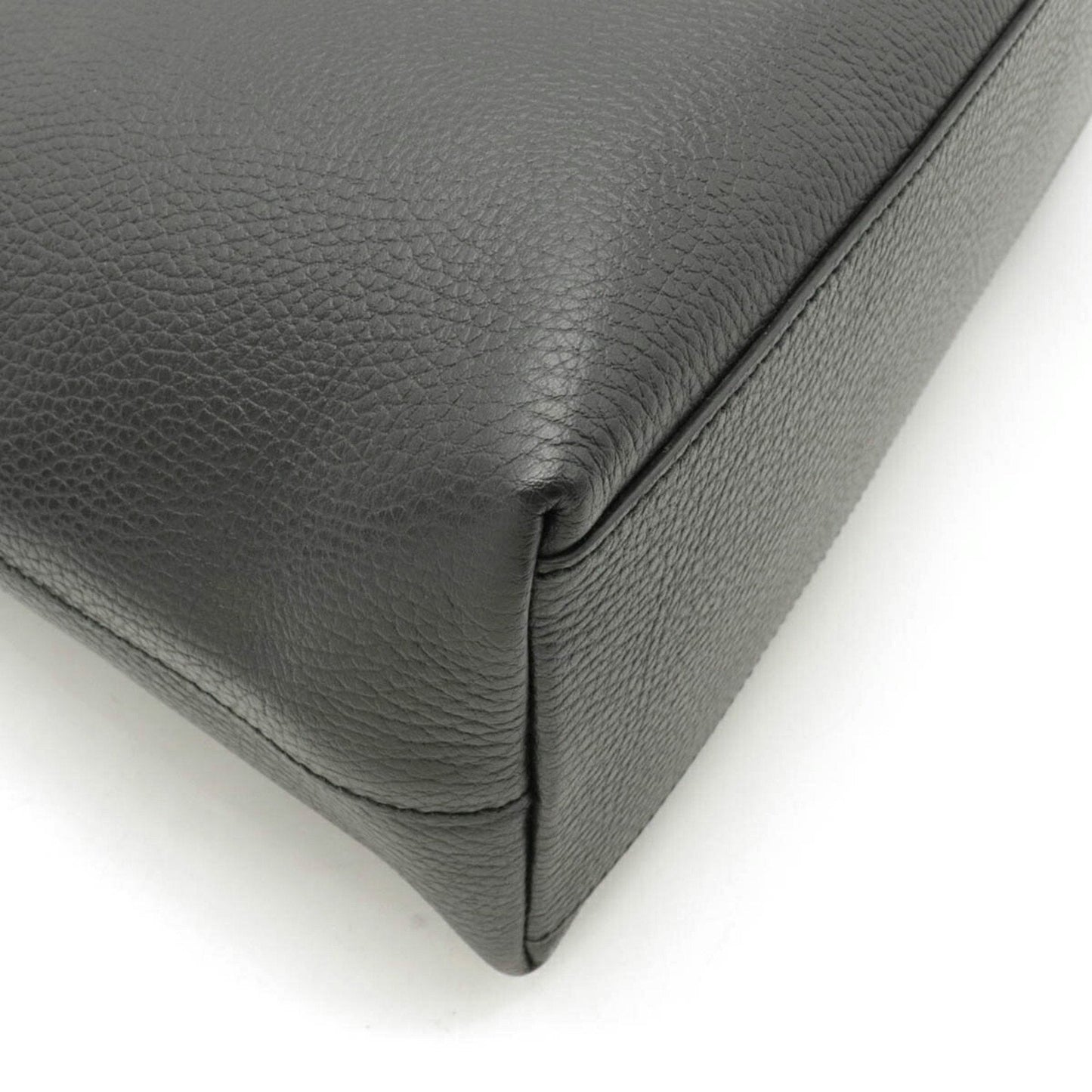Gucci bamboo tote bag handbag shoulder leather black 449642