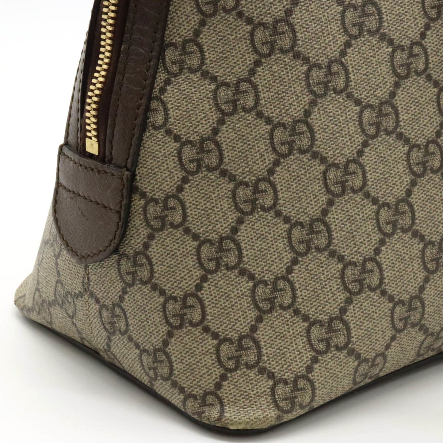 GUCCI Ophidia GG Supreme Medium Handbag Shoulder Leather Beige Mocha Brown 524533