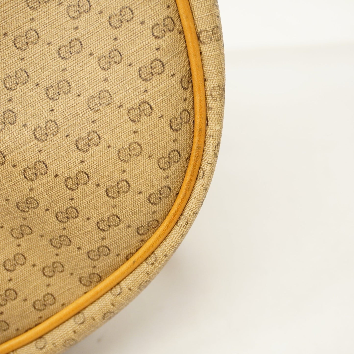GUCCIAuth Sherry Line Micro GG 007 89 1095 Women's PVC Shoulder Bag Beige