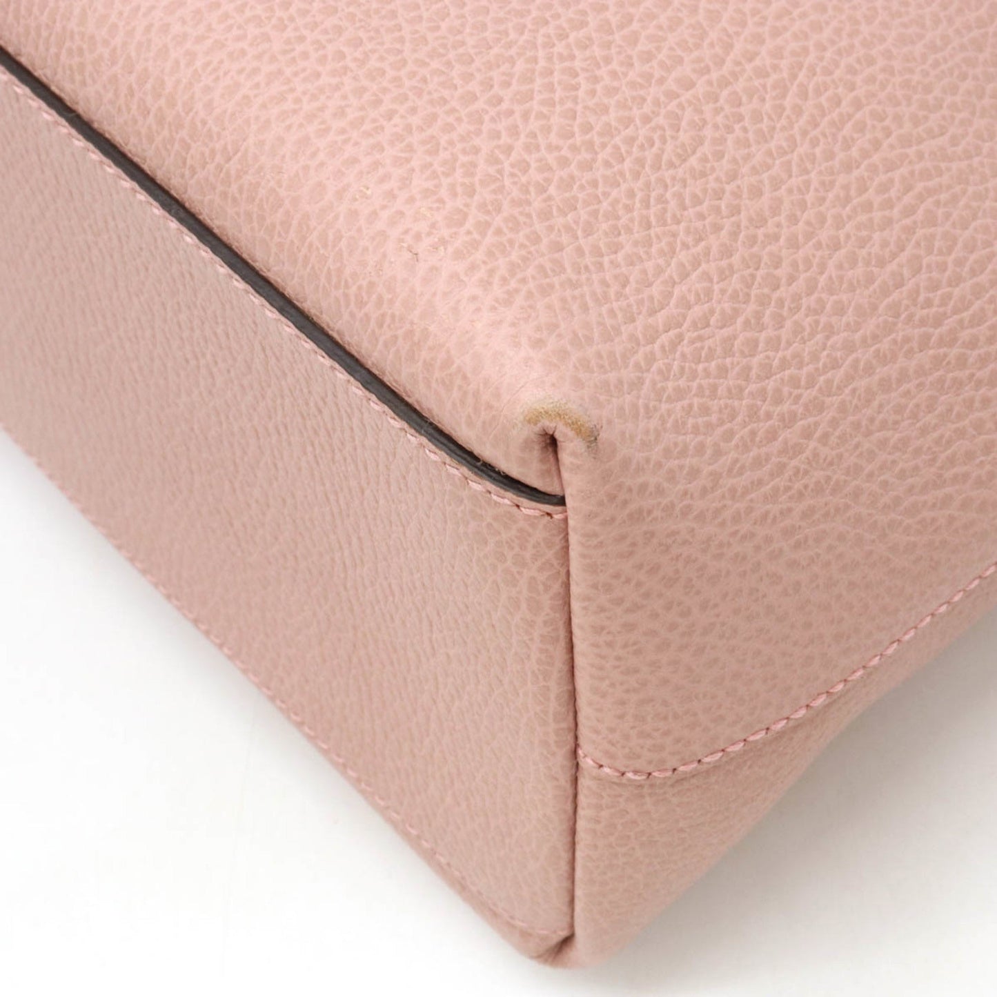 GUCCI Bamboo Tote Bag Handbag Shoulder Leather Pink 449642