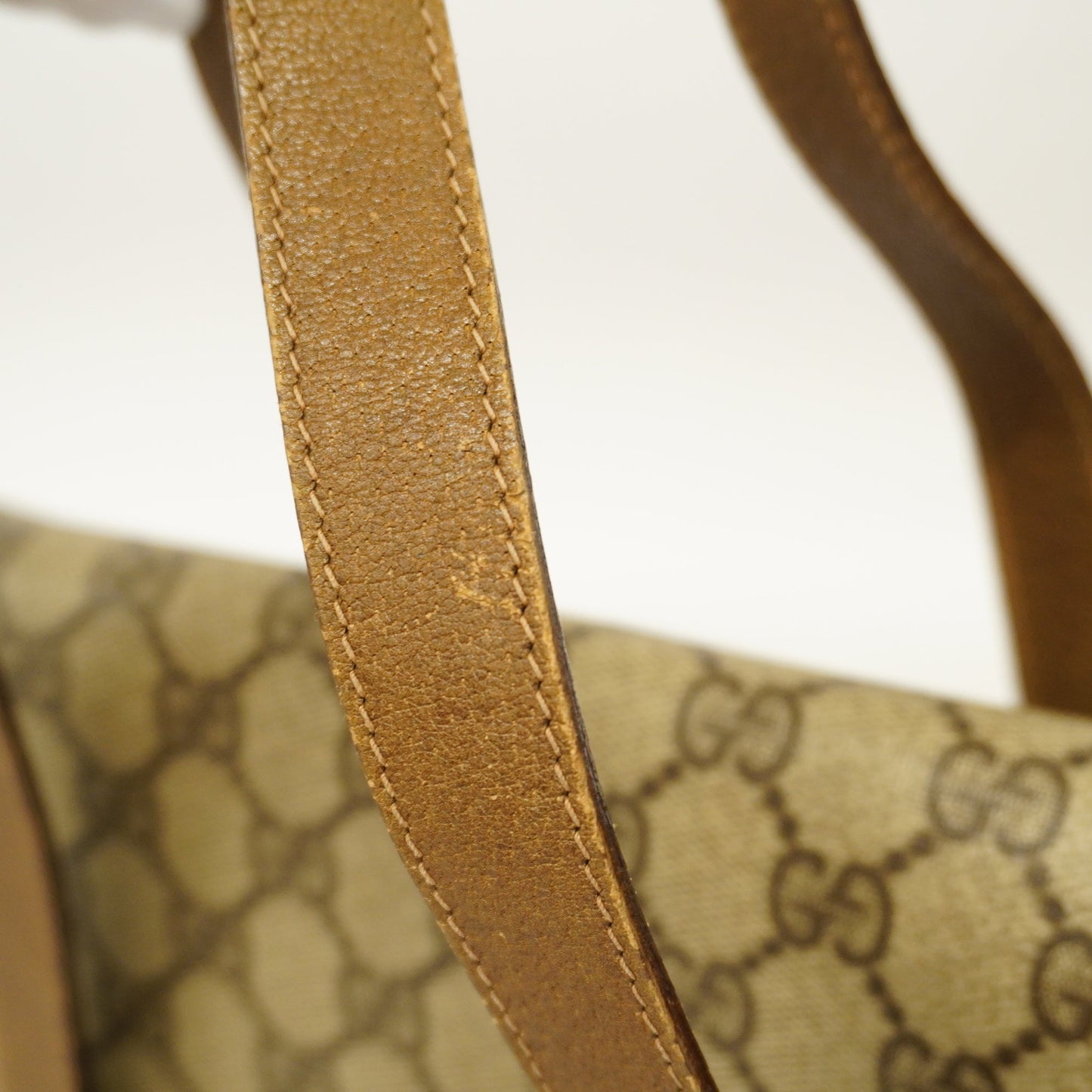 Gucci HandBag 116 02 080 Women's GG Supreme HandBag Beige