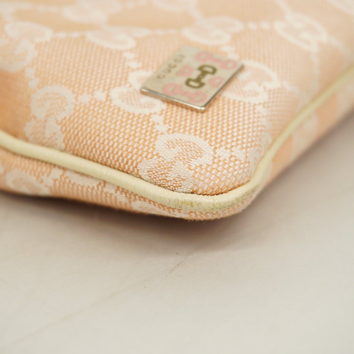 Gucci Shoulder Bag 181067 Women's GG Canvas Shoulder Bag Light Pink