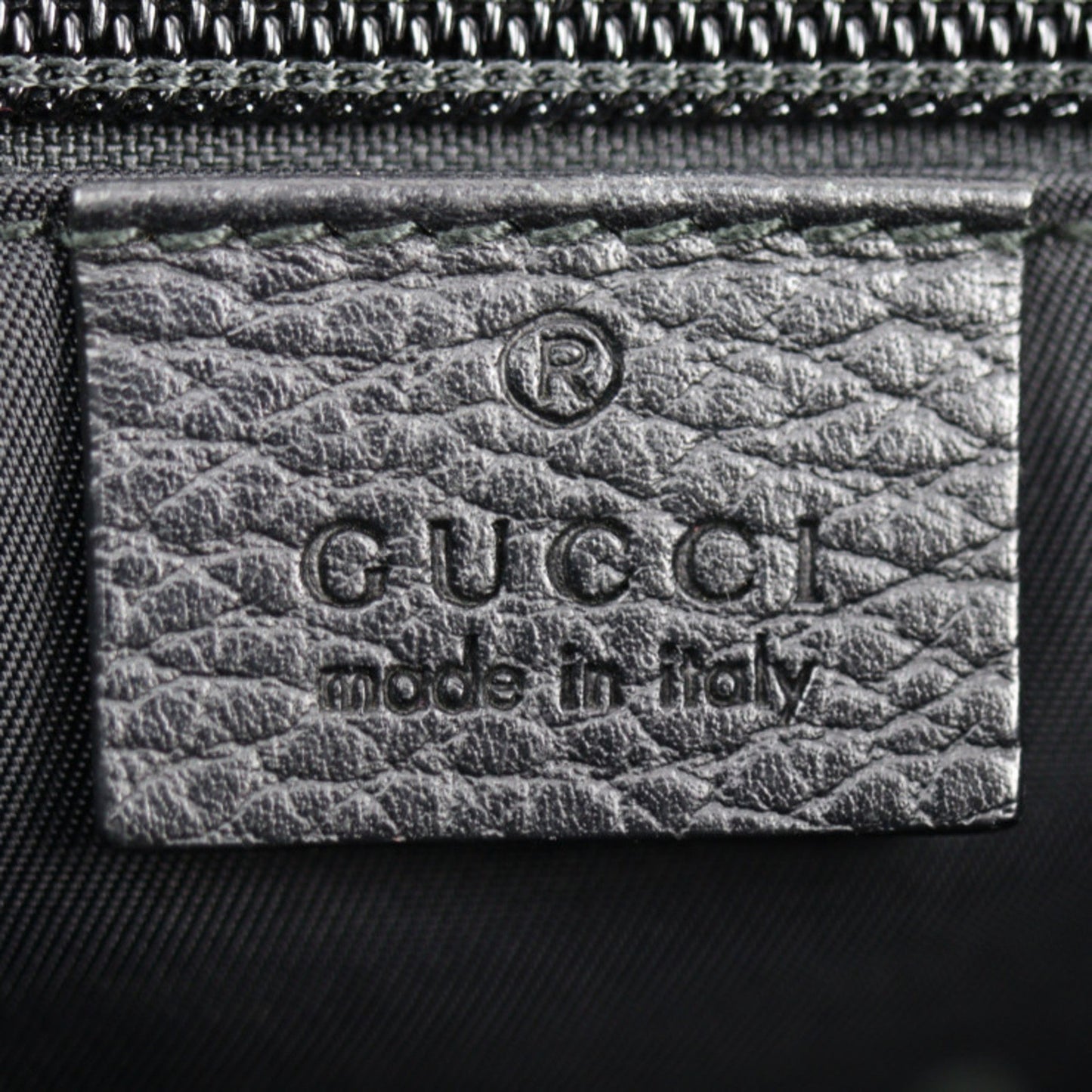 GUCCI tote bag 387067 GG nylon x leather black silver hardware handbag