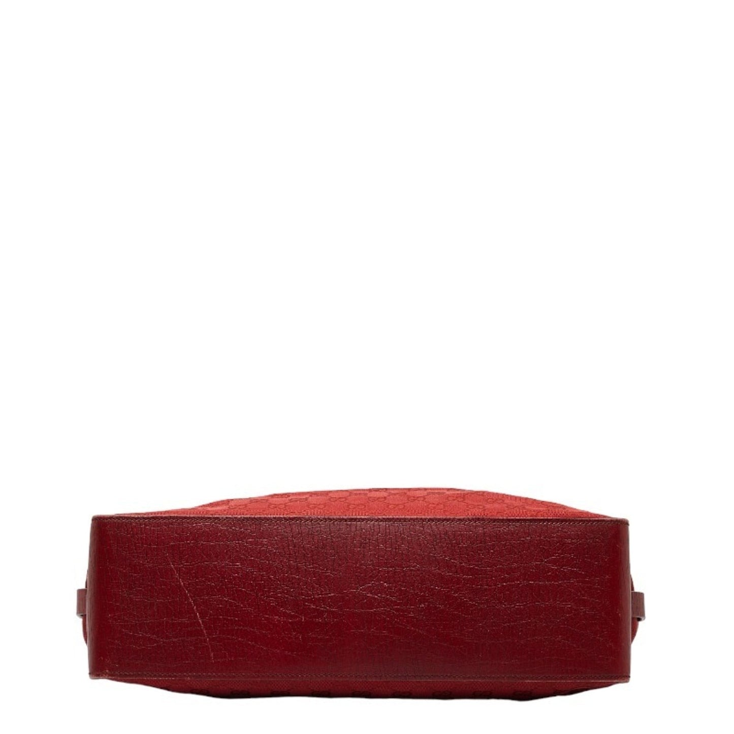 GUCCI GG canvas handbag tote bag 106251 red leather ladies