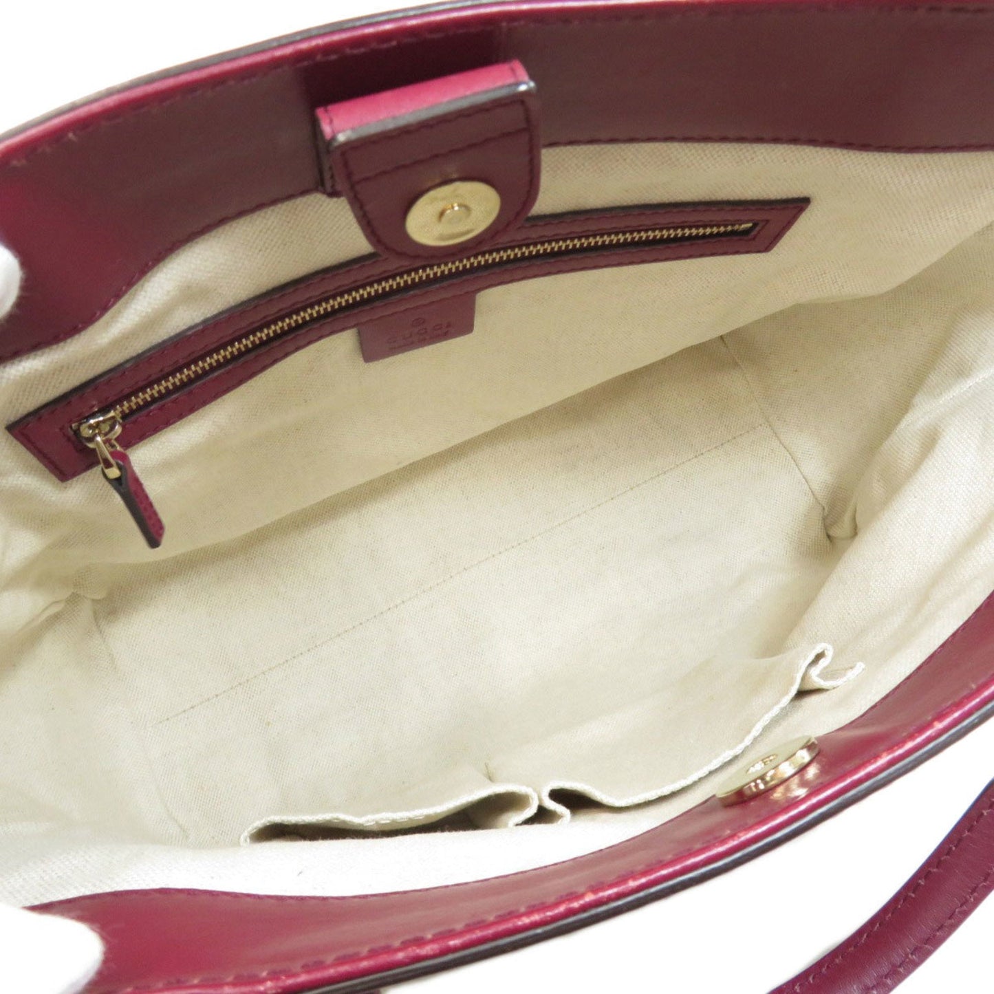 Gucci 257061 GG Tote Bag Canvas / Leather Women's GUCCI