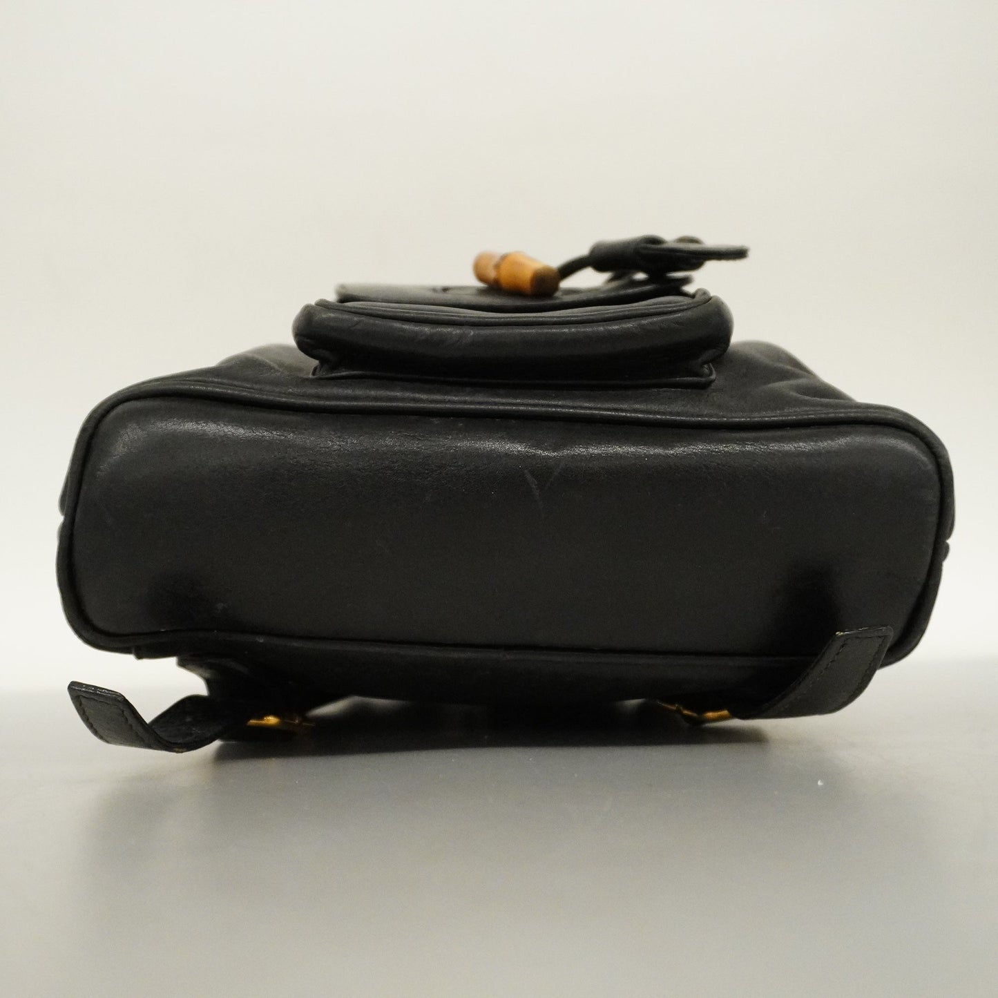 Gucci Bamboo Rucksack 003 1705 0030 Women's Leather Backpack Black