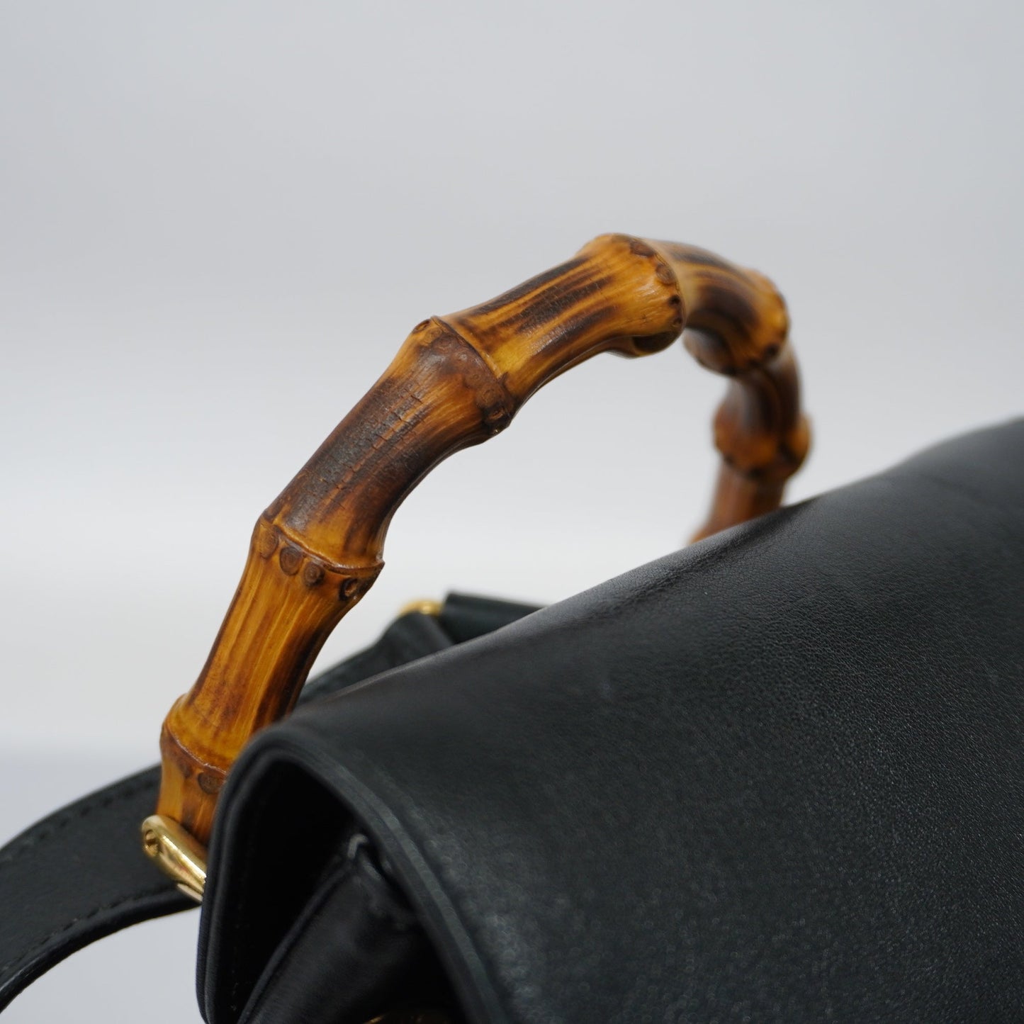 GUCCI Bamboo Rucksack 003 2058 0030 Women's Leather Backpack Black