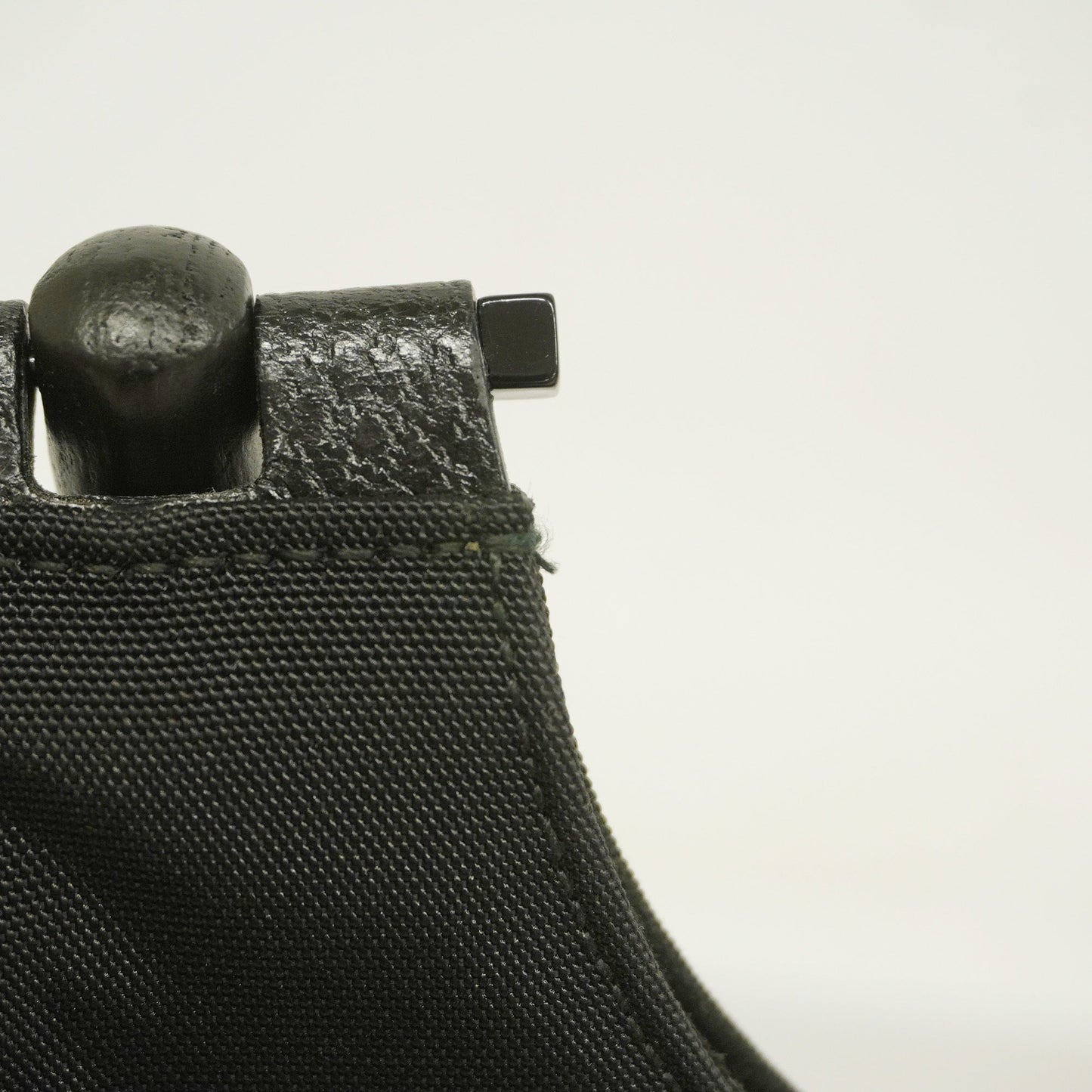 GUCCI Bamboo Handbag 001 3739 Women's Nylon,Leather Handbag Black