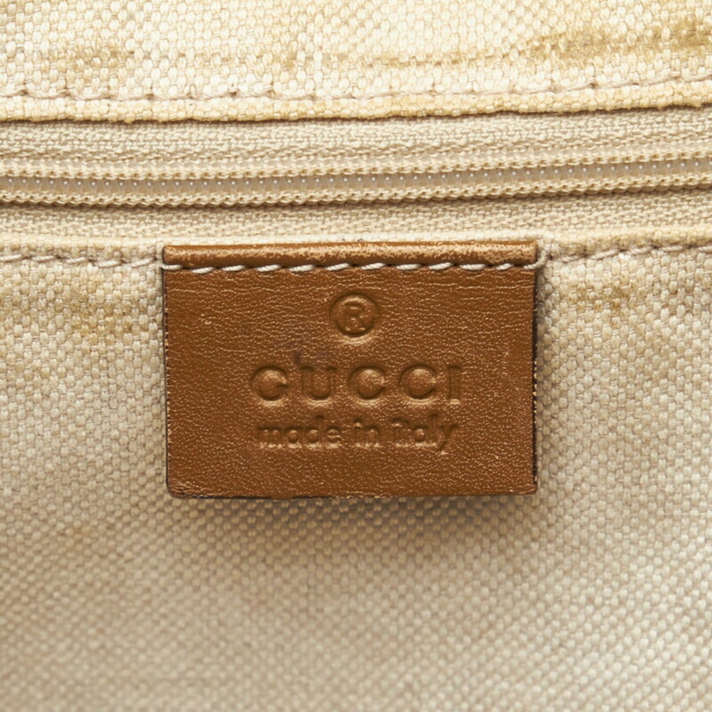 GUCCI Diamante Sookie Handbag Shoulder Bag 2WAY 223974 Beige Black Canvas Leather Ladies