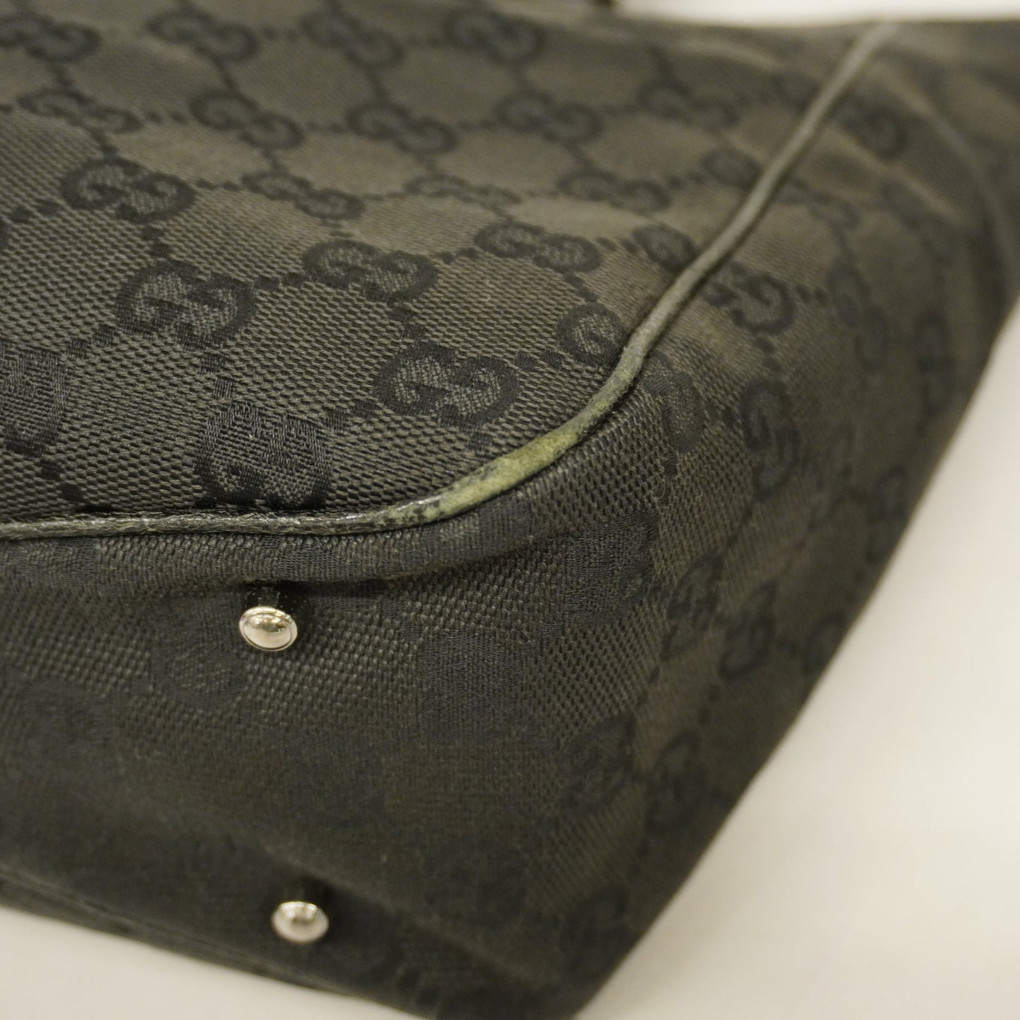 GUCCI GG Canvas Tote Bag 113019 Women's Tote Bag Black