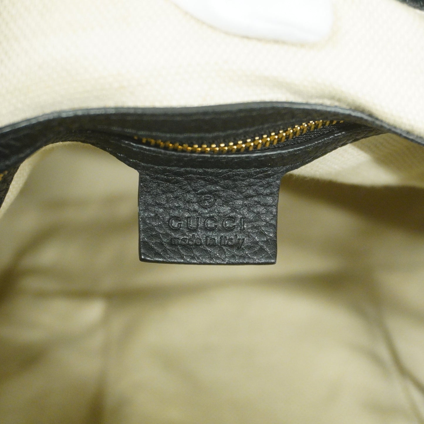 GUCCIAuth Soho Shoulder Bag 536194 Women's Leather Shoulder Bag Black