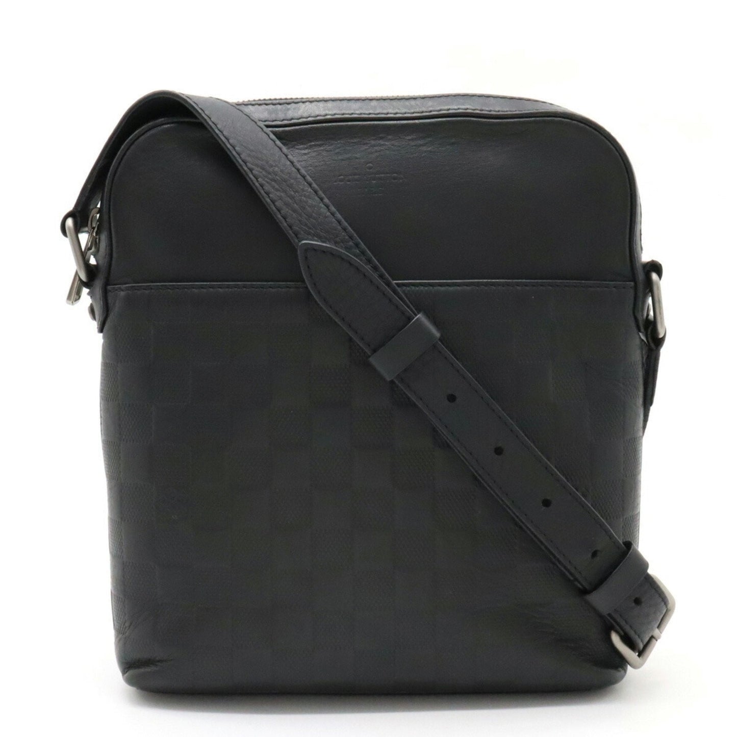 LOUIS VUITTON Damier Infini Pochette District Shoulder Bag Onyx Black N23355