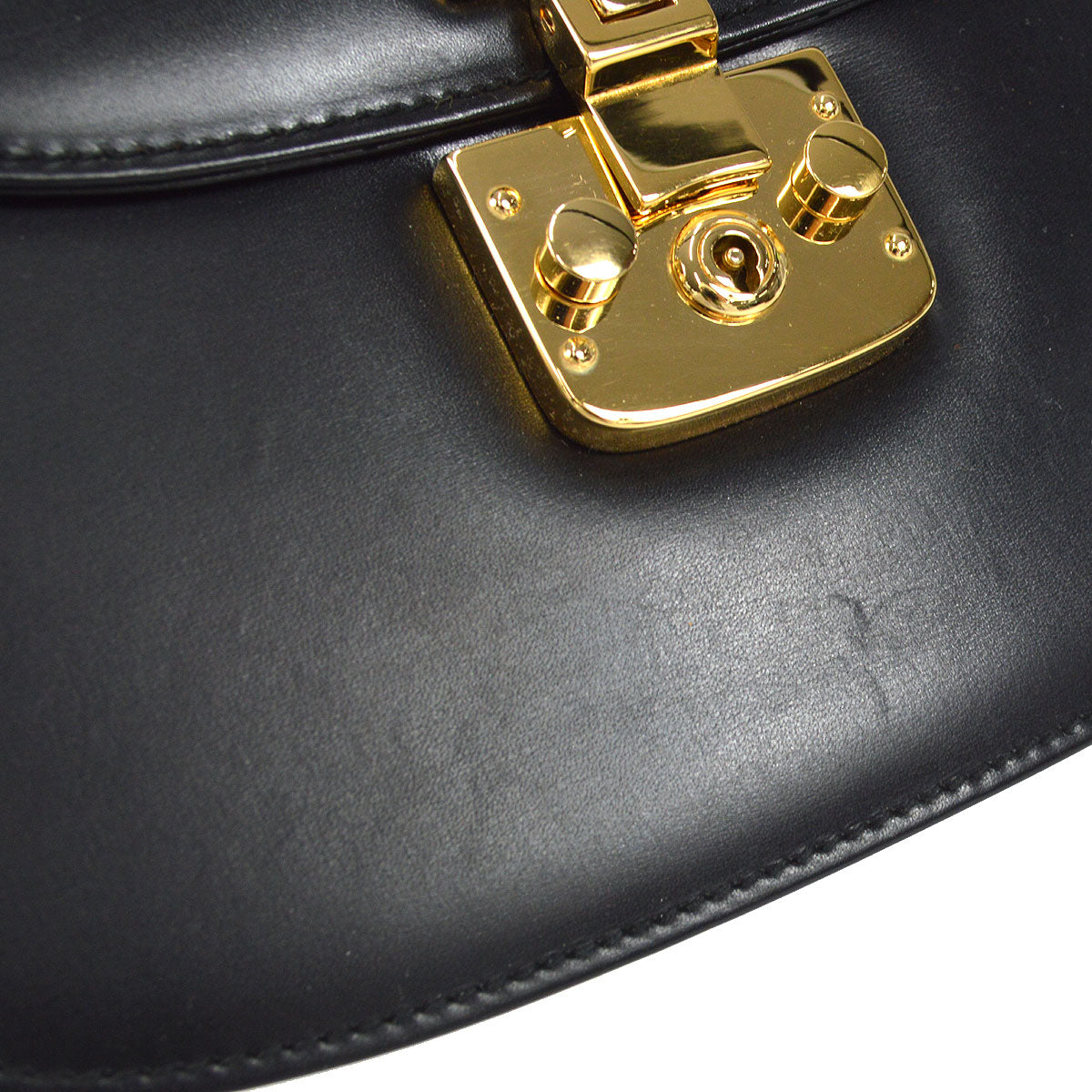 Gucci Lady Lock 2way Shoulder Handbag Black 17843