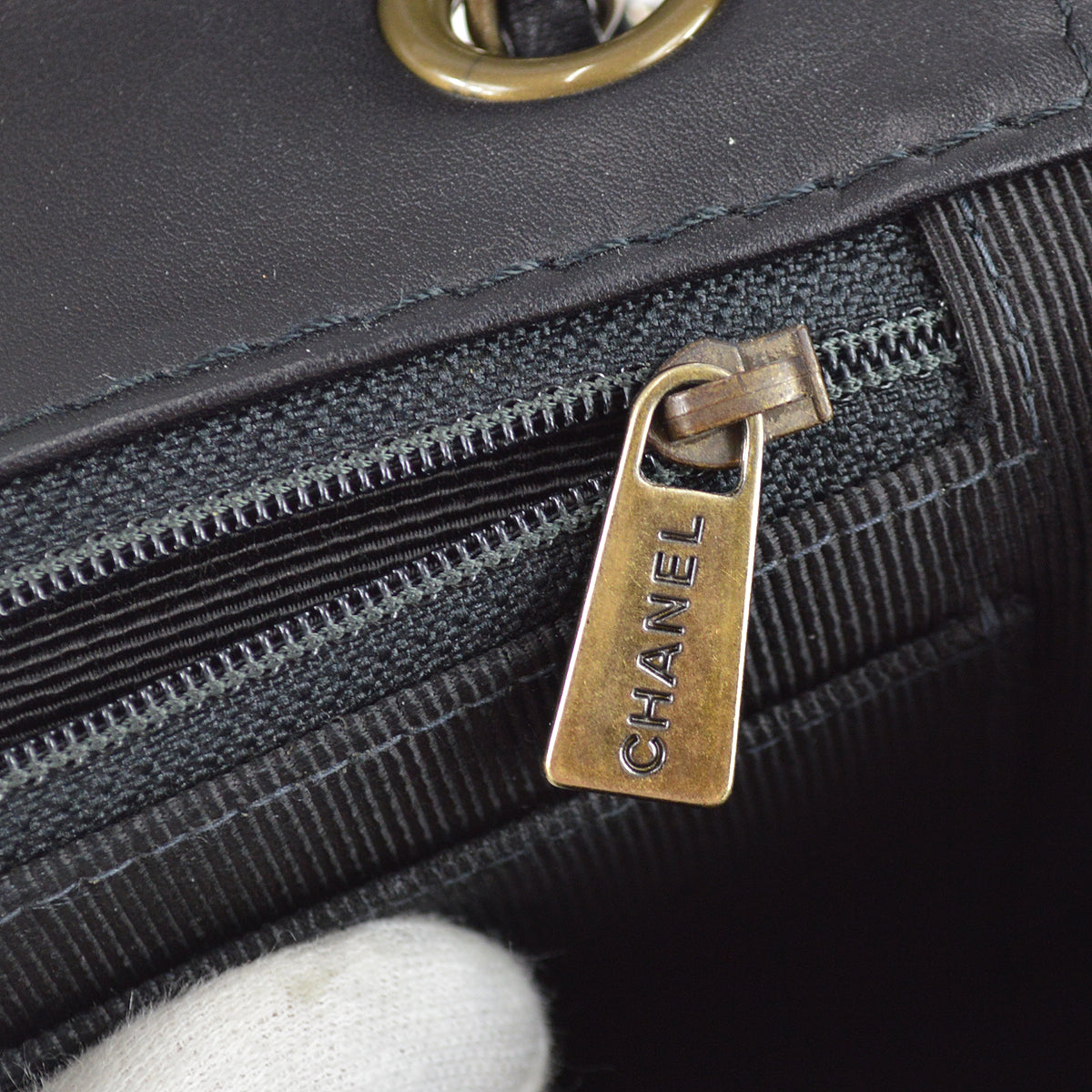 Chanel Wild Stitch Straight Flap Chain Shoulder Bag Calfskin