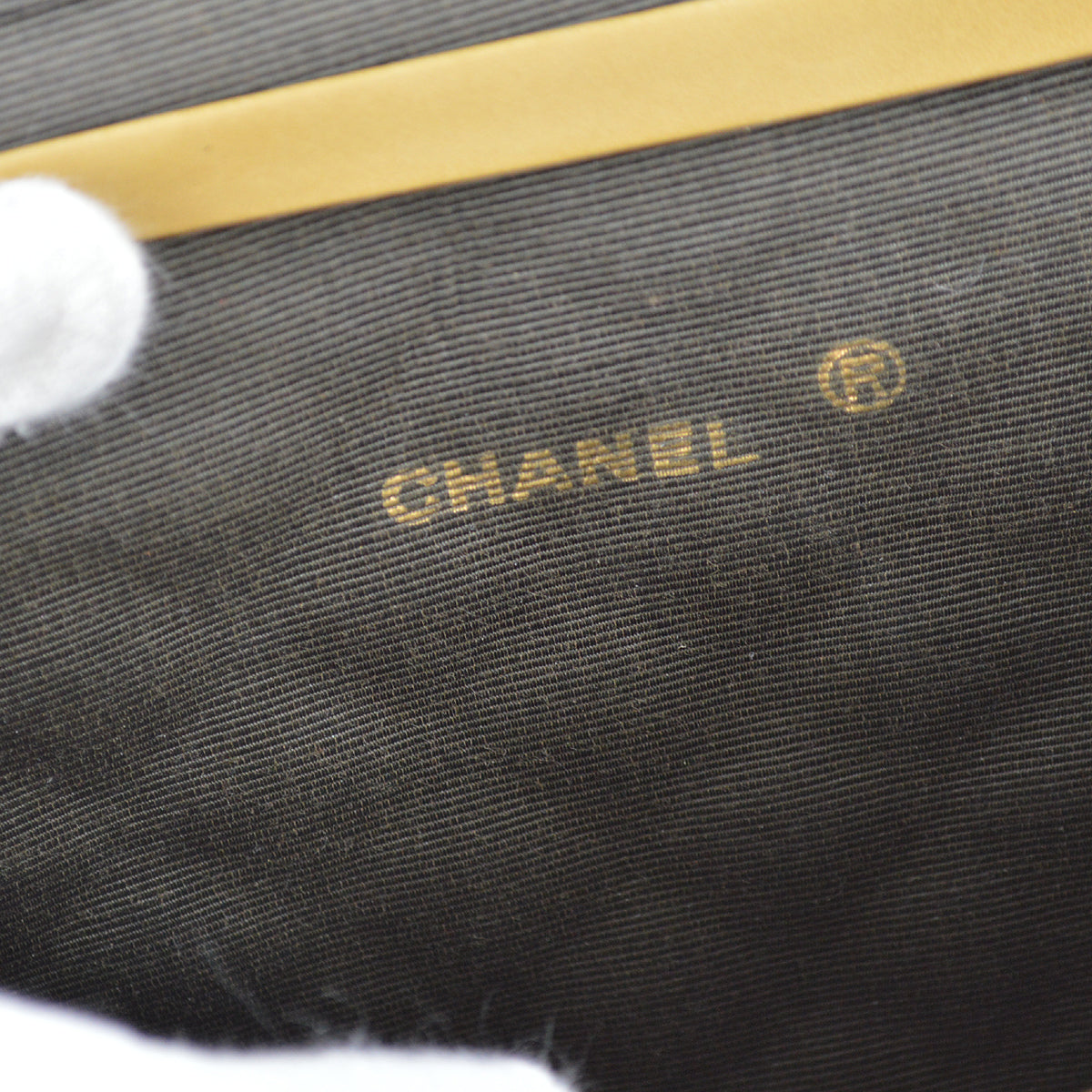 Chanel Double Chain Shoulder Bag Beige Lambskin