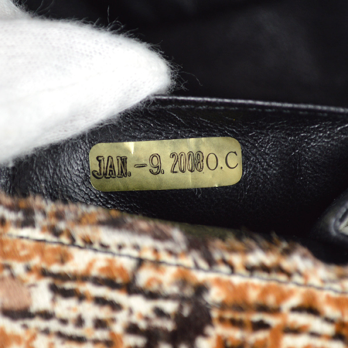 Chanel East West Chain Shoulder Bag Brown Pony Fur