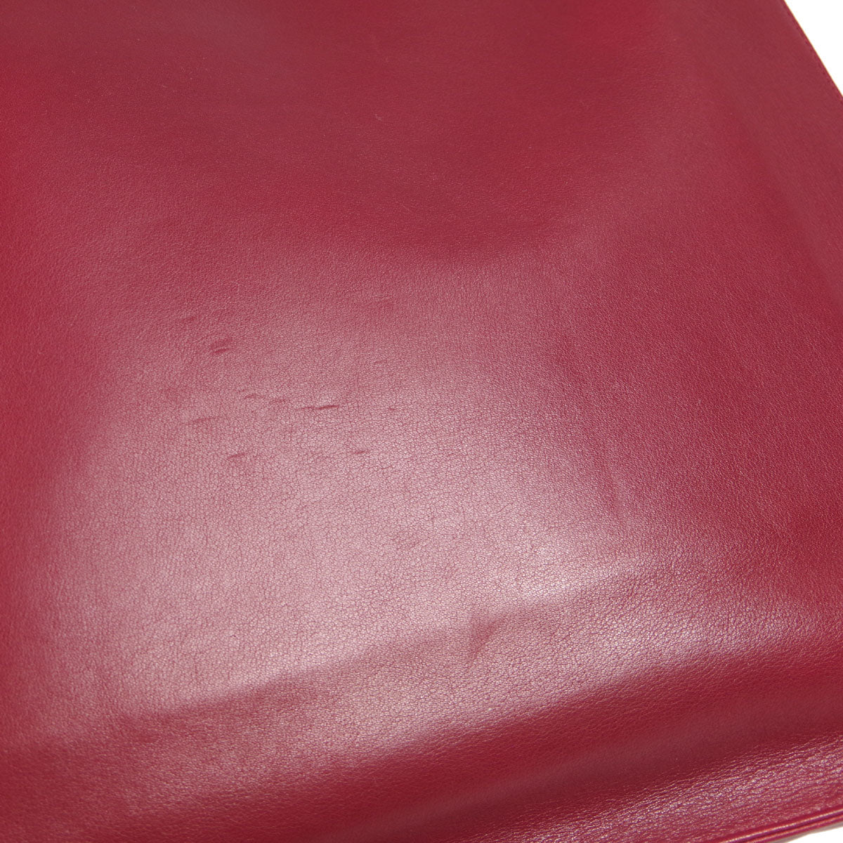 Chanel * Chain Shoulder Tote Bag Red Lambskin