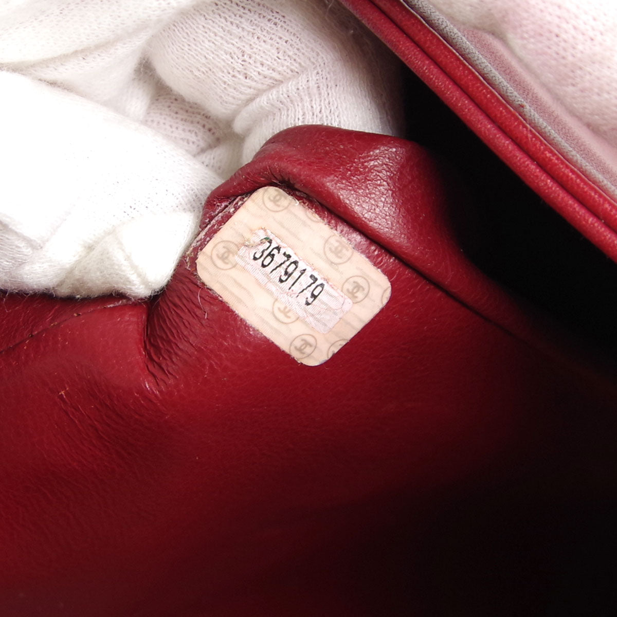 Chanel * Chain Shoulder Tote Bag Red Lambskin