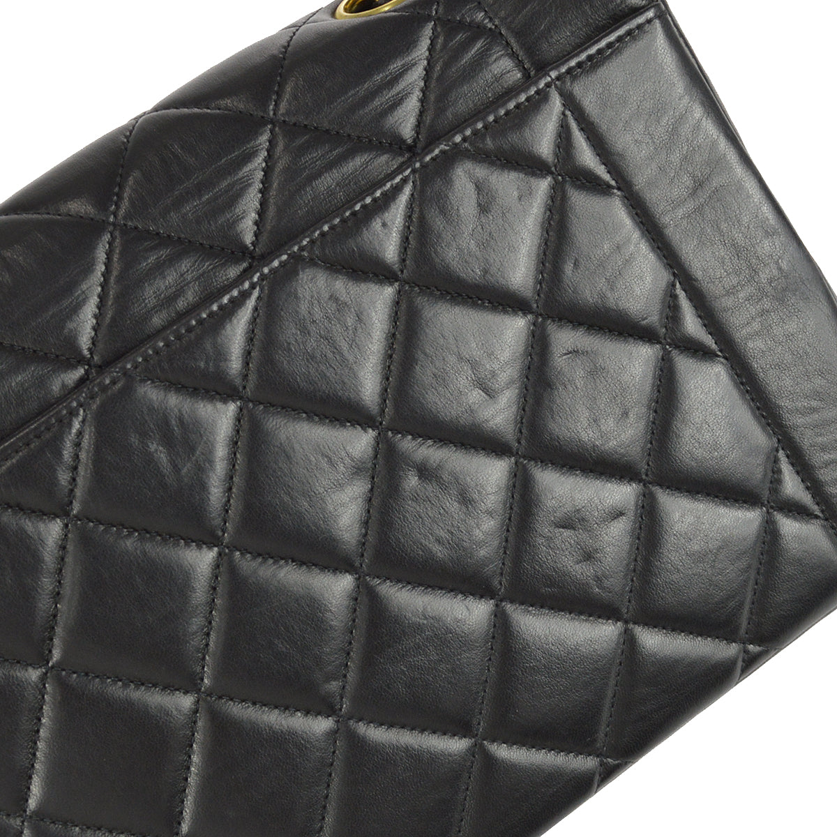 Chanel Medium Diana Chain Shoulder Bag Black Lambskin