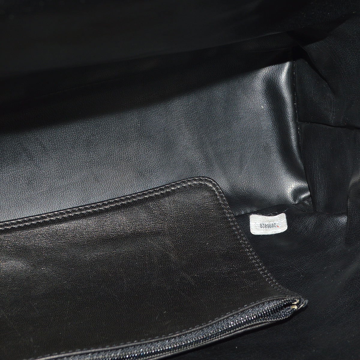 Chanel 1991-1994 Black Lambskin Triple CC Bucket Shoulder Bag