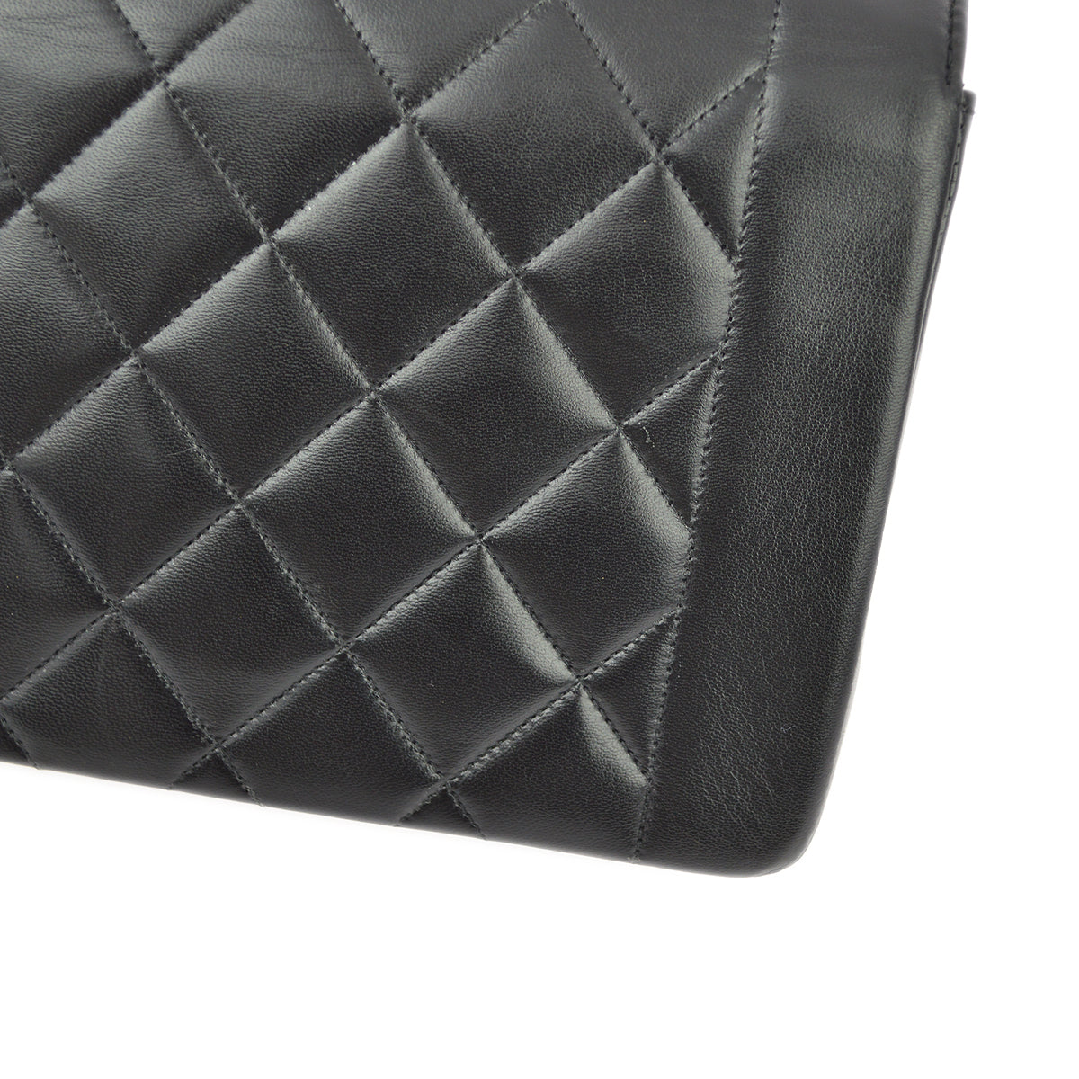 Chanel 1994-1996 Black Lambskin Medium Diana Shoulder Bag