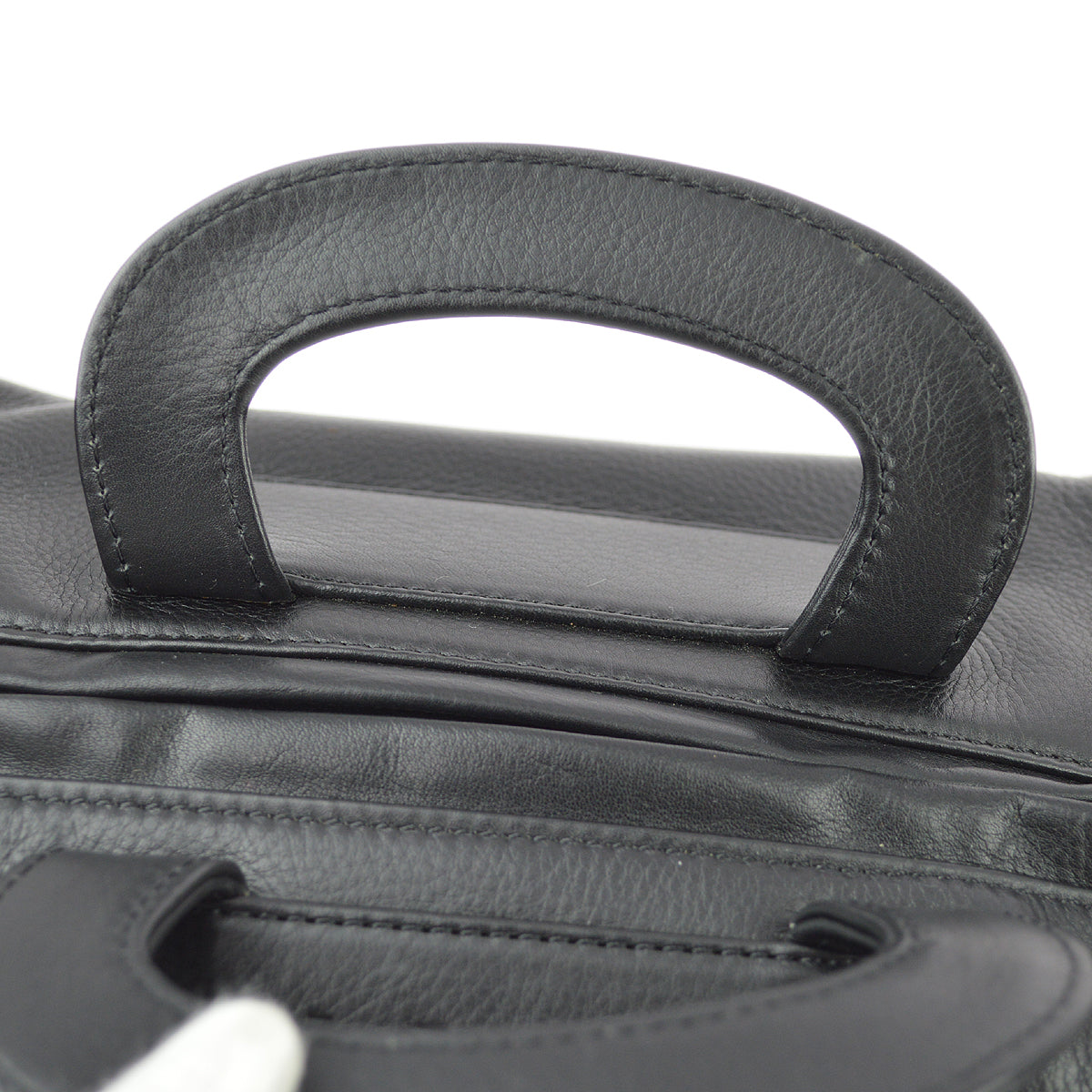Chanel 2003-2004 Black Calfskin 2way Shoulder Handbag
