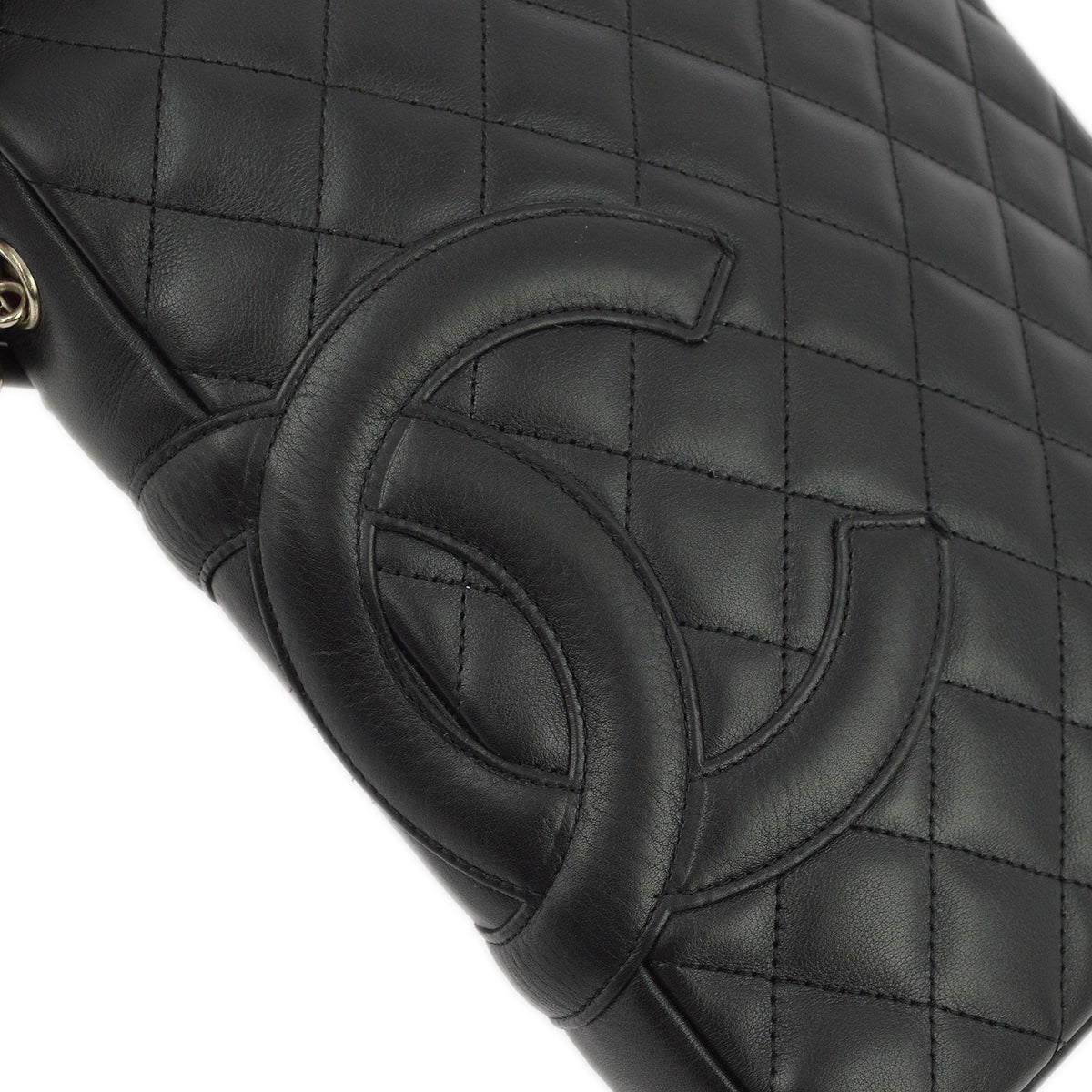 Chanel 2004-2005 Calfskin Cambon Ligne Shoulder Bag