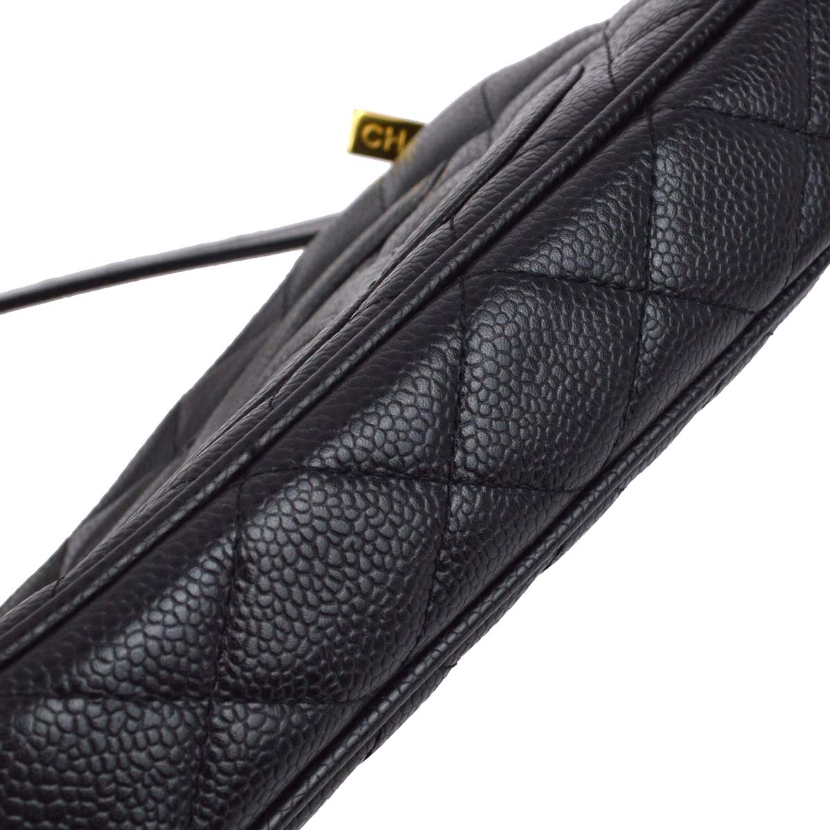 Chanel 2003-2004 Black Caviar Shoulder Bag