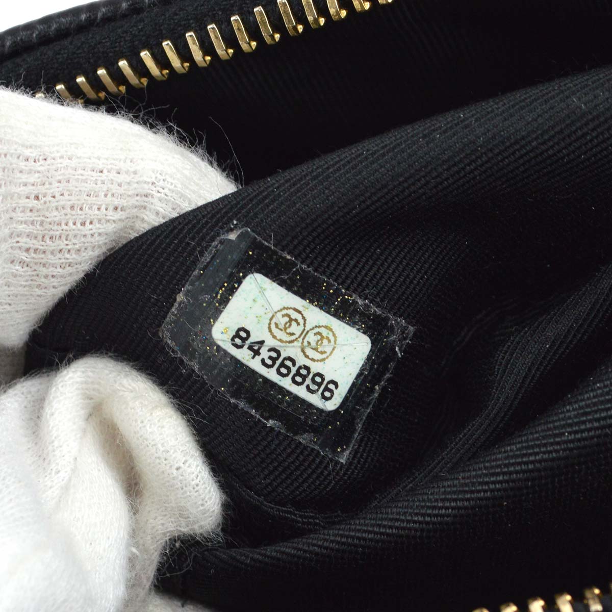 Chanel 2003-2004 Black Caviar Shoulder Bag