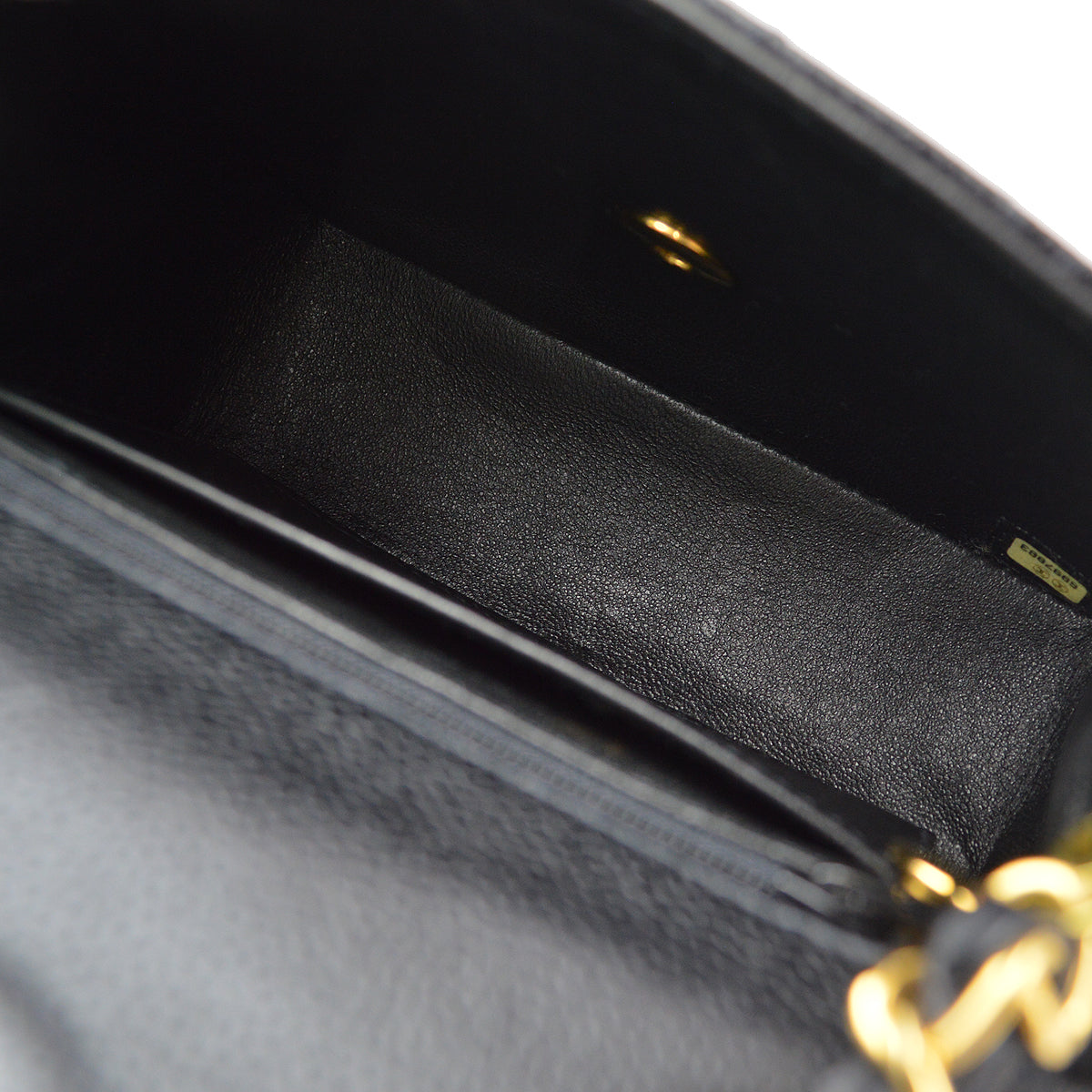 Chanel 2000-2001 Black Caviar Mini Classic Square Flap Shoulder Bag 17