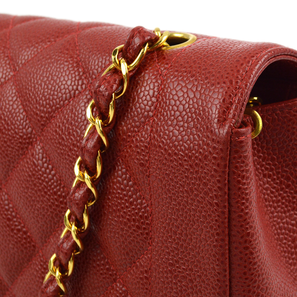 Chanel 1994-1996 Caviar Medium Diana Shoulder Bag