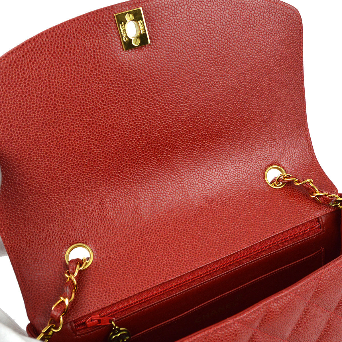 Chanel 1994-1996 Caviar Medium Diana Shoulder Bag