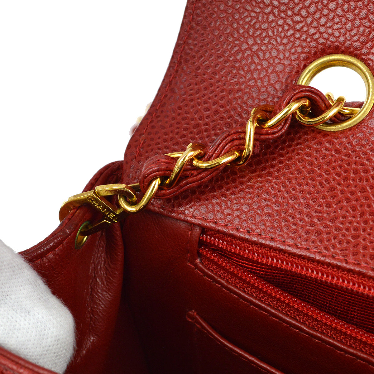 Chanel 1994-1996 Caviar Medium Diana Shoulder Bag