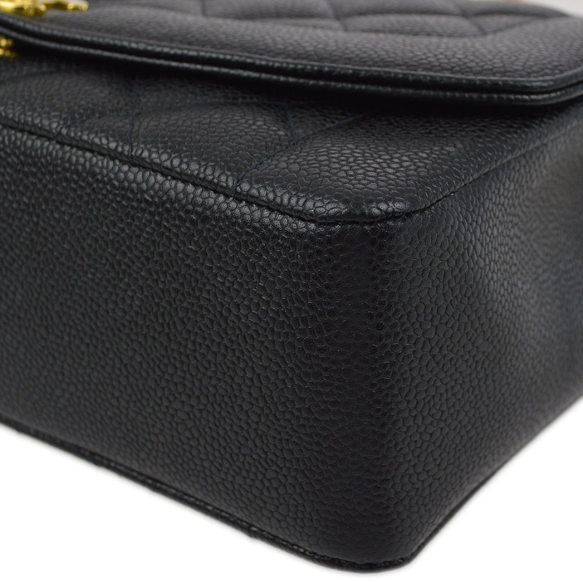 Chanel Black Caviar Medium Diana Shoulder Bag