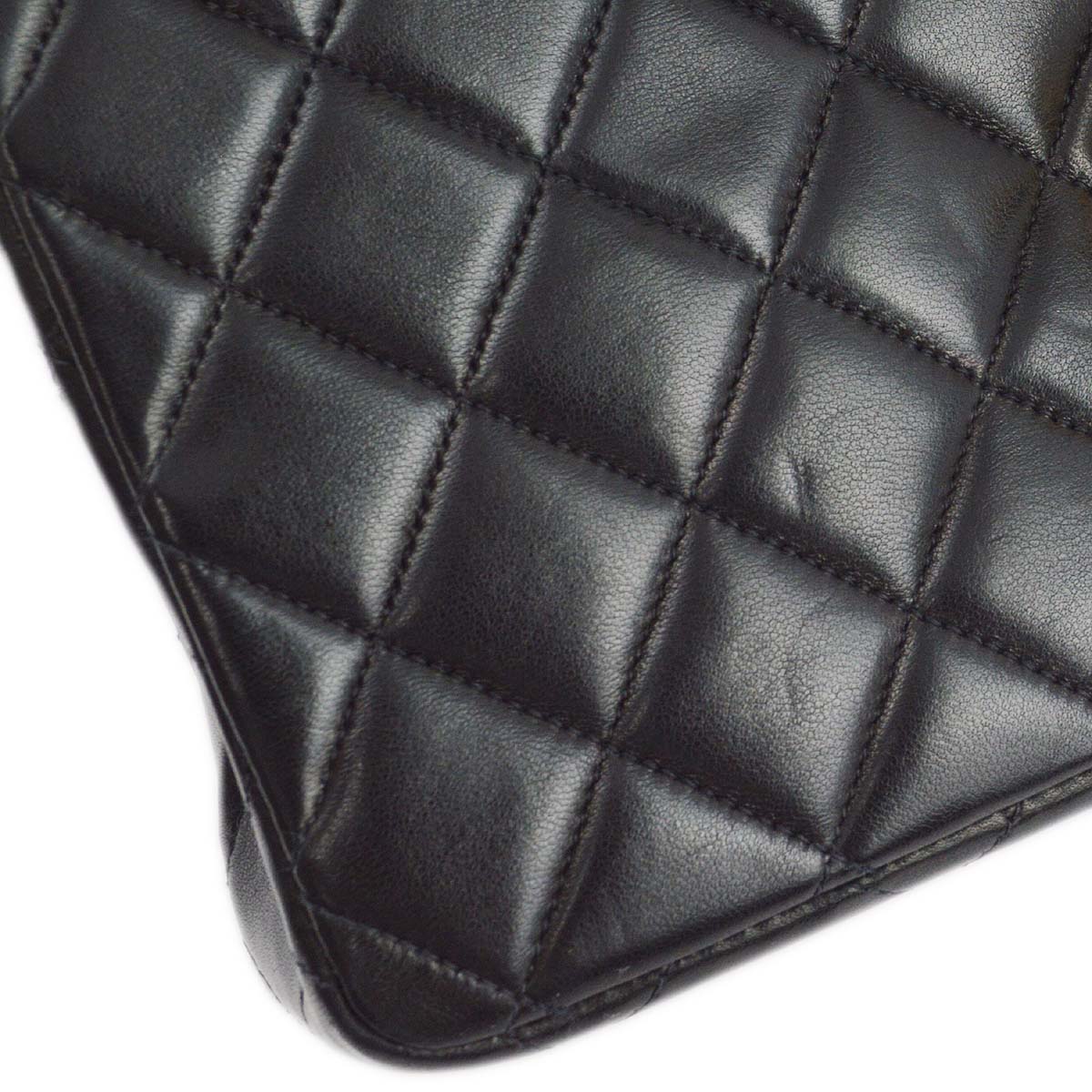 Chanel 1996-1997 Black Lambskin Double Sided Classic Flap Shoulder Bag
