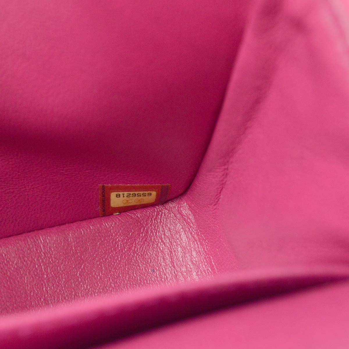 Chanel * 2000-2001 Pink Lambskin Medium Classic Double Flap Shoulder Bag