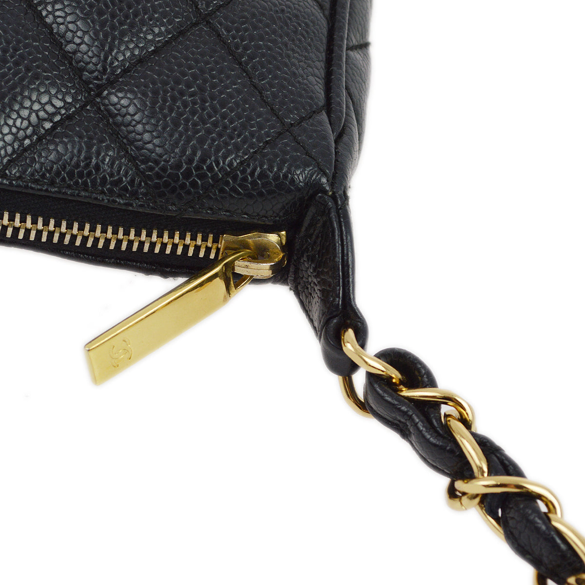 Chanel 2001-2003 Black Caviar Shoulder Bag