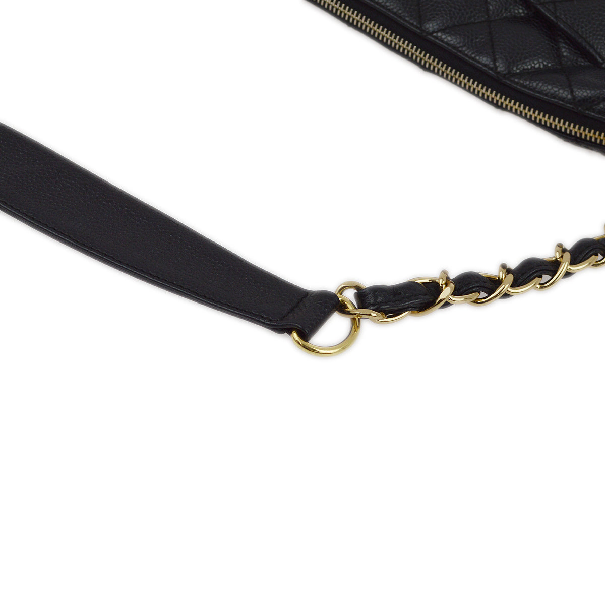 Chanel 2001-2003 Black Caviar Shoulder Bag
