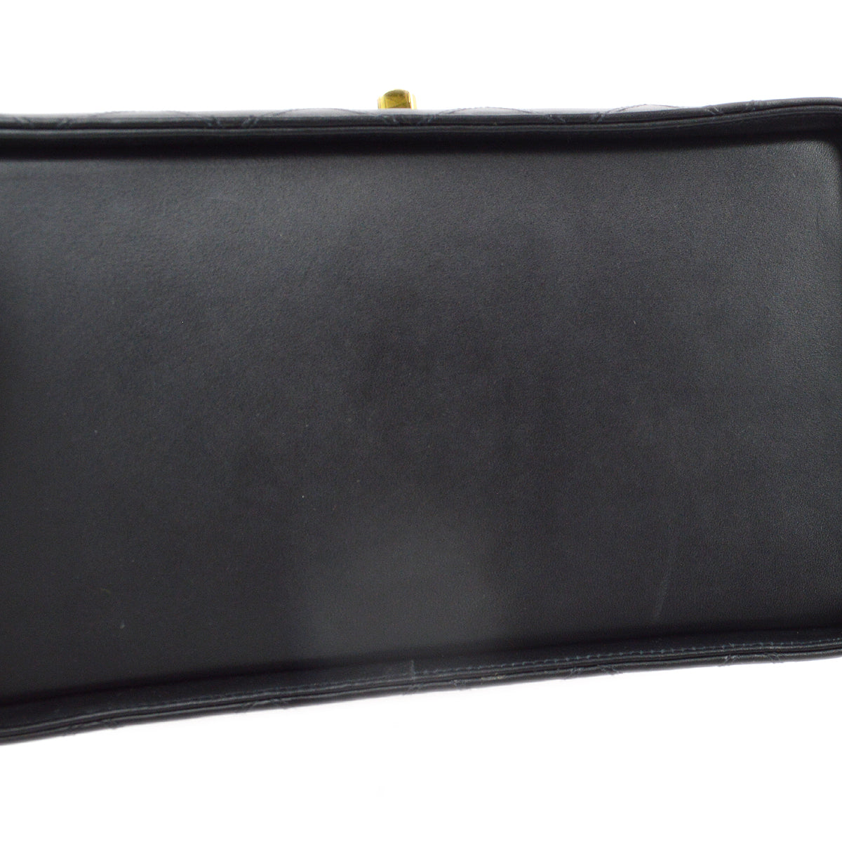 Chanel 1994-1996 Black Lambskin Bicolore Vanity 2way Shoulder Handbag