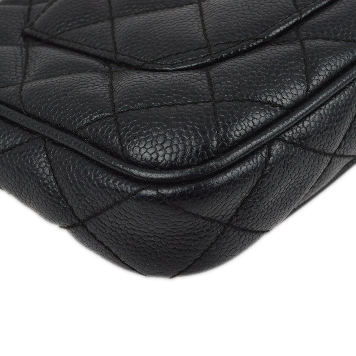 Chanel 2001-2003 Black Caviar Shoulder Bag